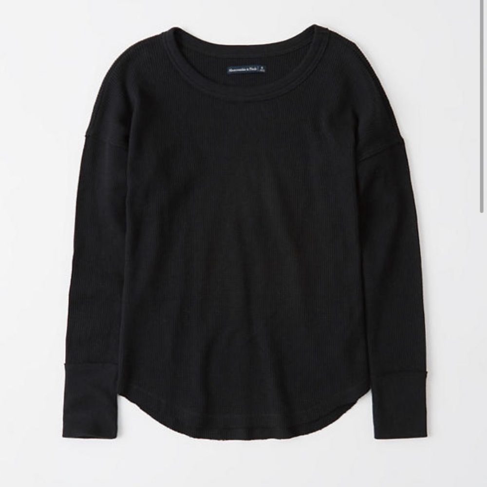 Abercrombie long sleeve waffle tee